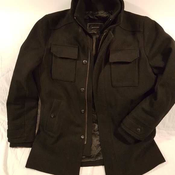 Men's coat, black - Picture 1 of 4